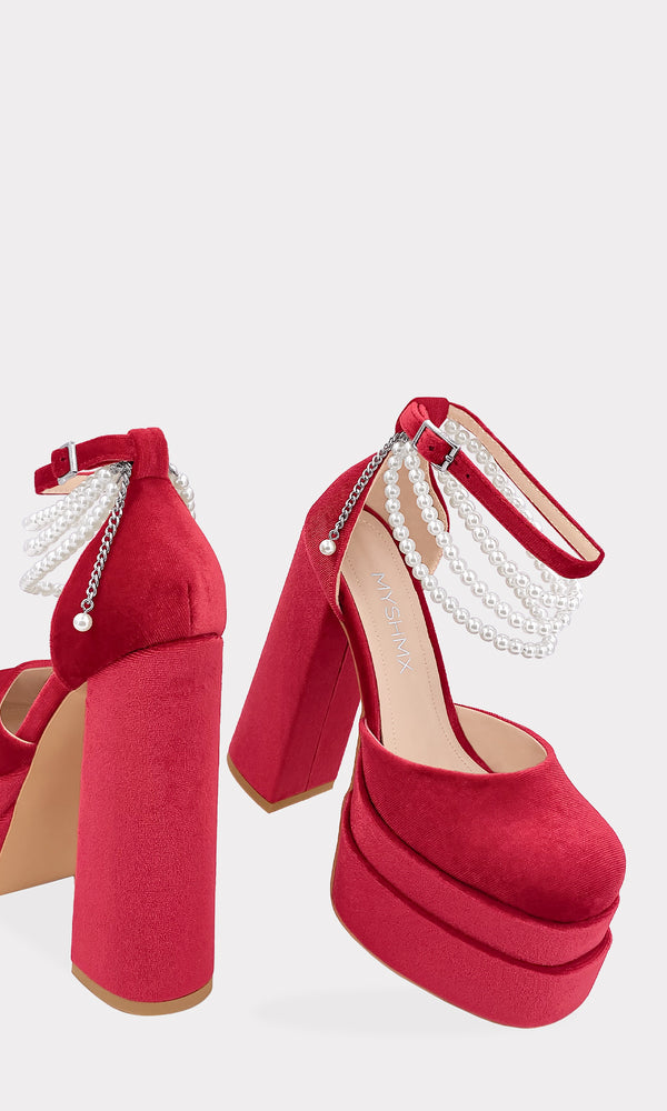 Zapatillas rojas on sale abiertas