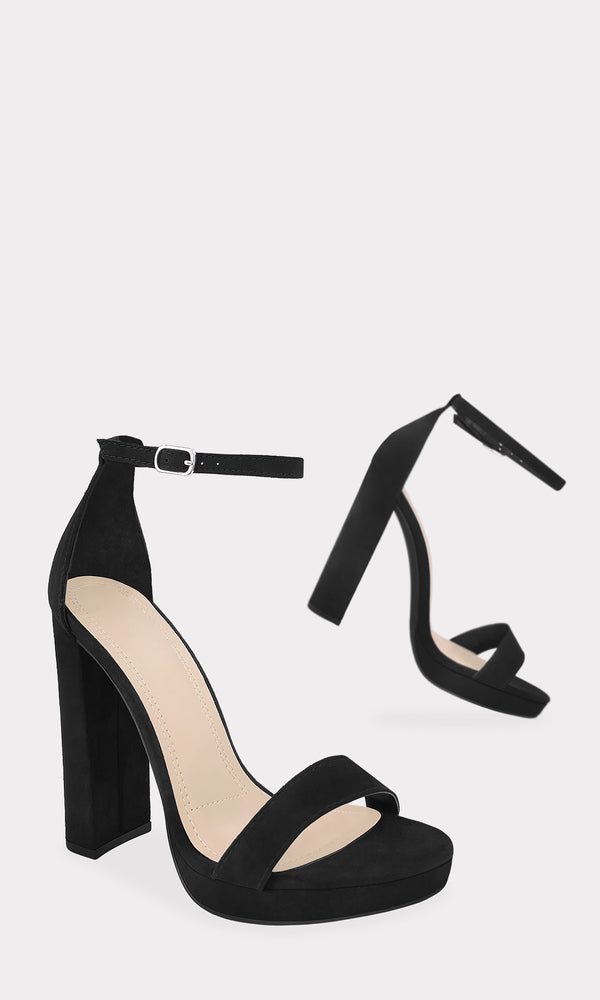 Zapatillas De Plataforma Negras Cerradas Tacon Cerrado Plataforma