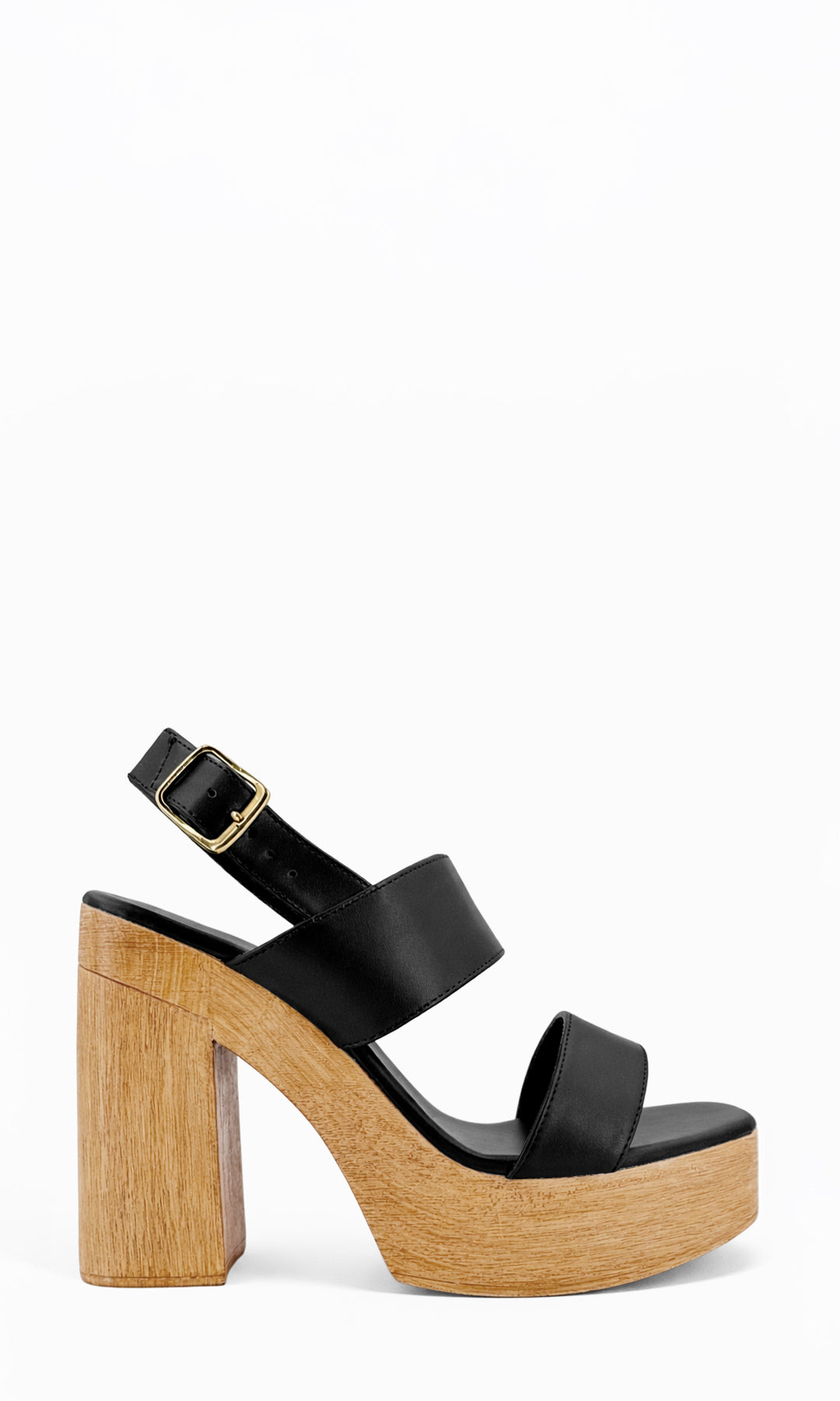 AMALFI SANDALIAS DE PUNTA CUADRADA CON PLATAFORMA Y TACON GRUESO PARA MUJER CON HEBILLA EN STRAP TALONERO