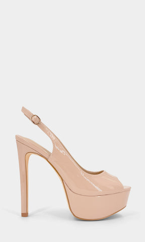 AMANDA ZAPATOS BOCA DE PESCADO DE PLATAFORMA CON HEBILLA EN STRAP TALONERO CON TACON ALTO DE AGUJA PARA DAMA 