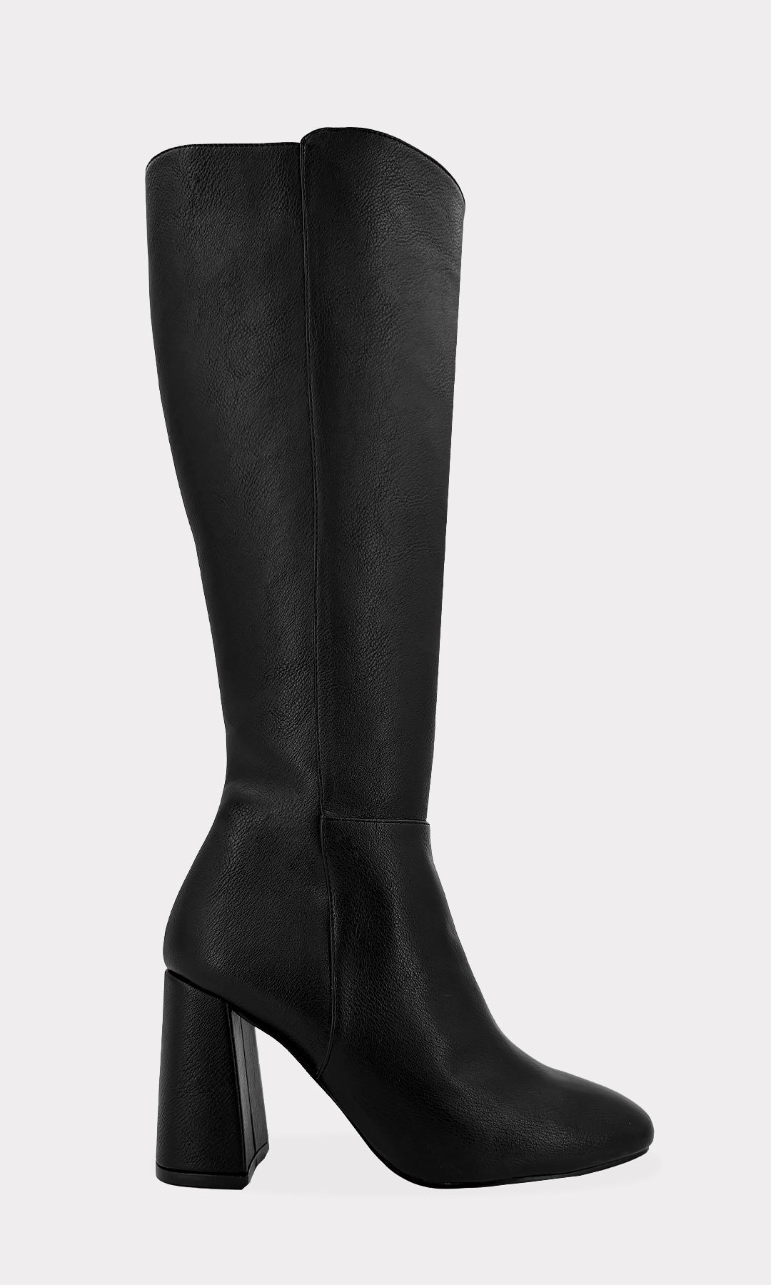AMBER BOTAS DE TACON ALTAS CON TERMINACION SEMI CUADRADA CON CIERRE AL COSTADO PARA USAR EN OTOÑO INVIERNO CON VESTIDOS DE PUNTO