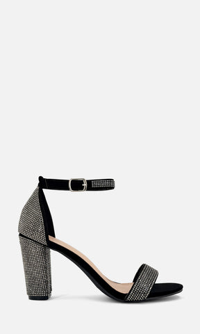 ANASTASIA ZAPATILLAS ABIERTAS DE PUNTA REDONDA CON STRAP DELGADO ARRIBA DE LOS DEDOS Y TACON GRUESO CON HEBILLA EN PULSERA PARA MUJER