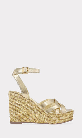 AVELINE ALPARGATAS ABIERTAS CON HEBILLA PEQUEÑA EN PULSERA TOBILLERA AJUSTABLE DE PUNTA SEMI CUADRADA Y STRAPS CRUZADOS AL FRENTE