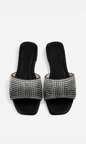 BELLINI SANDALIAS ABIERTAS DE PISO CON STRAP ANCHO ARRIBA DE LOS DEDOS Y DISEÑO SLIP ON PARA USAR EN VERANO