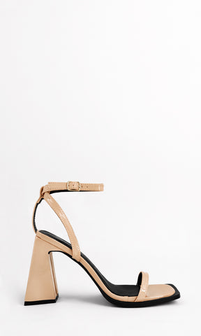 BOLD ZAPATILLAS DE PUNTA CUADRADA CON HEBILLA EN CINTA TOBILLERA CON TACON ANCHO PARA MUJER