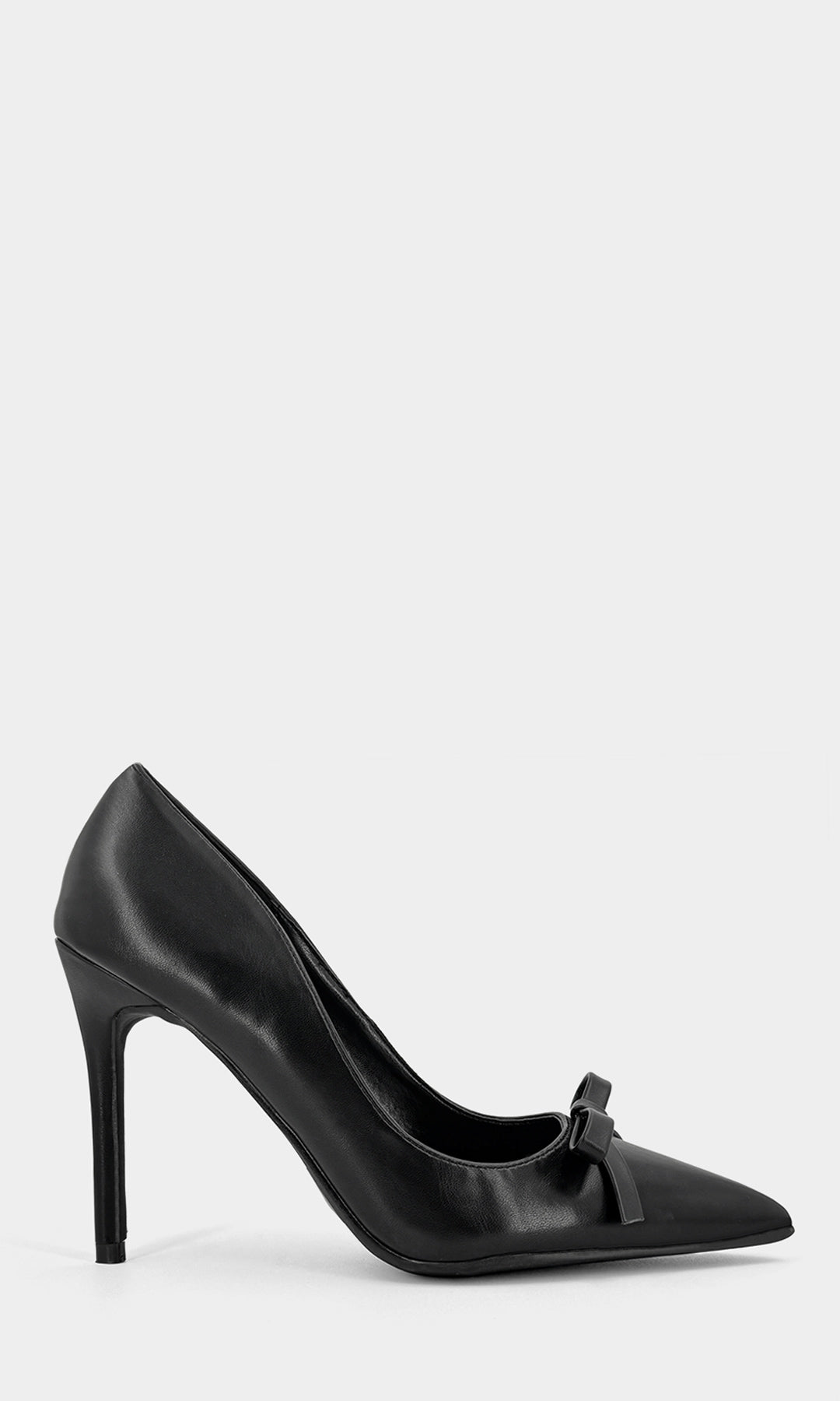 CECILLE ZAPATILLAS POINTY FORMALES DE MUJER PARA USAR EN LA OFICINA CON TACÓN ALTO DE AGUJA Y DETALLE DE MOÑO PEQUEÑO AL FRENTE 