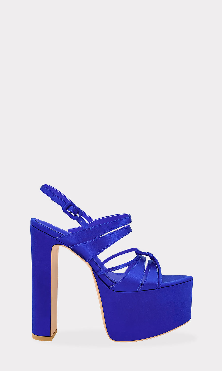 CIRCUS HEELS DE SATIN COLOR AZUL CON TACON GRUESO PARA COMBINAR CON MINI FALDAS EN TONOS METALICOS 