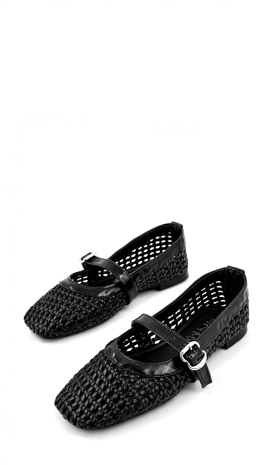 COCO ZAPATO TRENZADO COLOR NEGRO ESTILO MARY JANE PUNTA CUADRADA AJUSTE CON HEBILLA PROPUESTA PRÁCTICA PARA MUJER Y LOOKS URBANOS