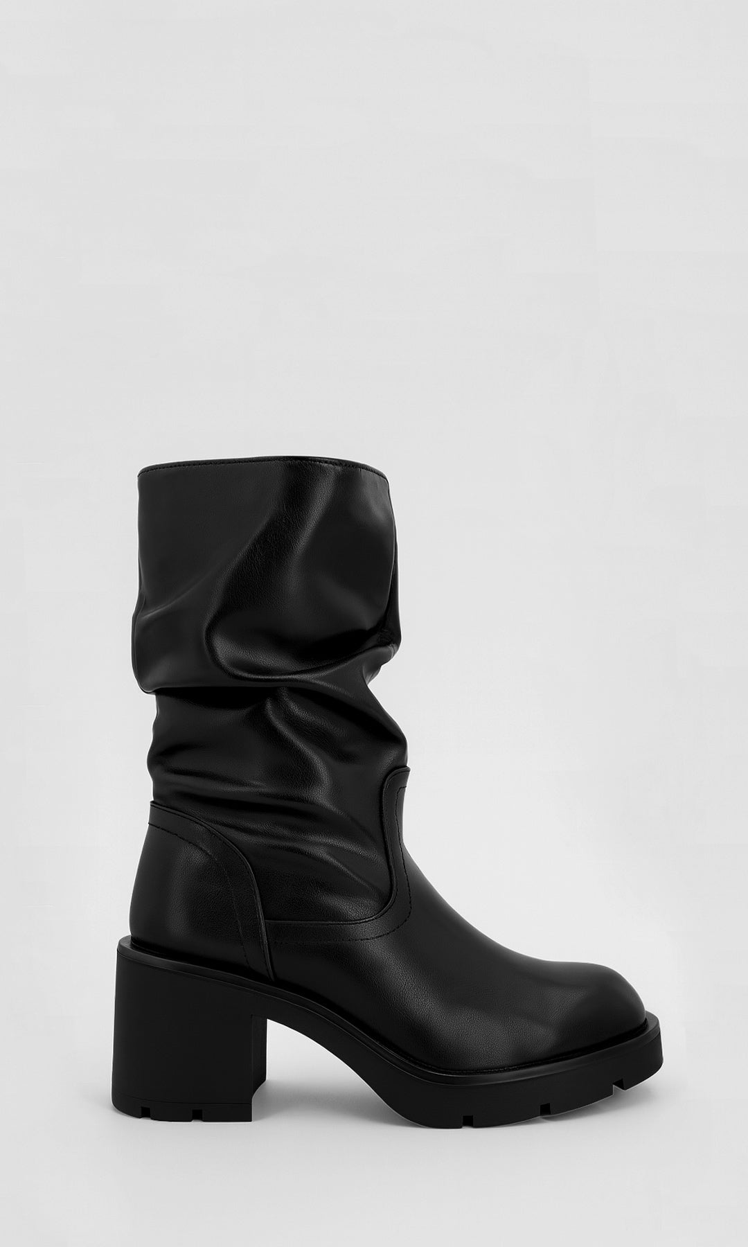 COCOA BOTAS DE INVIERNO CON SILUETA SLOUCHY Y SUELA TIPO TRACK CON TACON GRUESO PARA MUJER