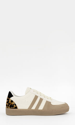 COLETTE SNEAKERS CASUALES ESTILO SAMBA DE PUNTA REDONDA CON AGUJETAS CRUZADAS AL FRENTE PARA MUJER 