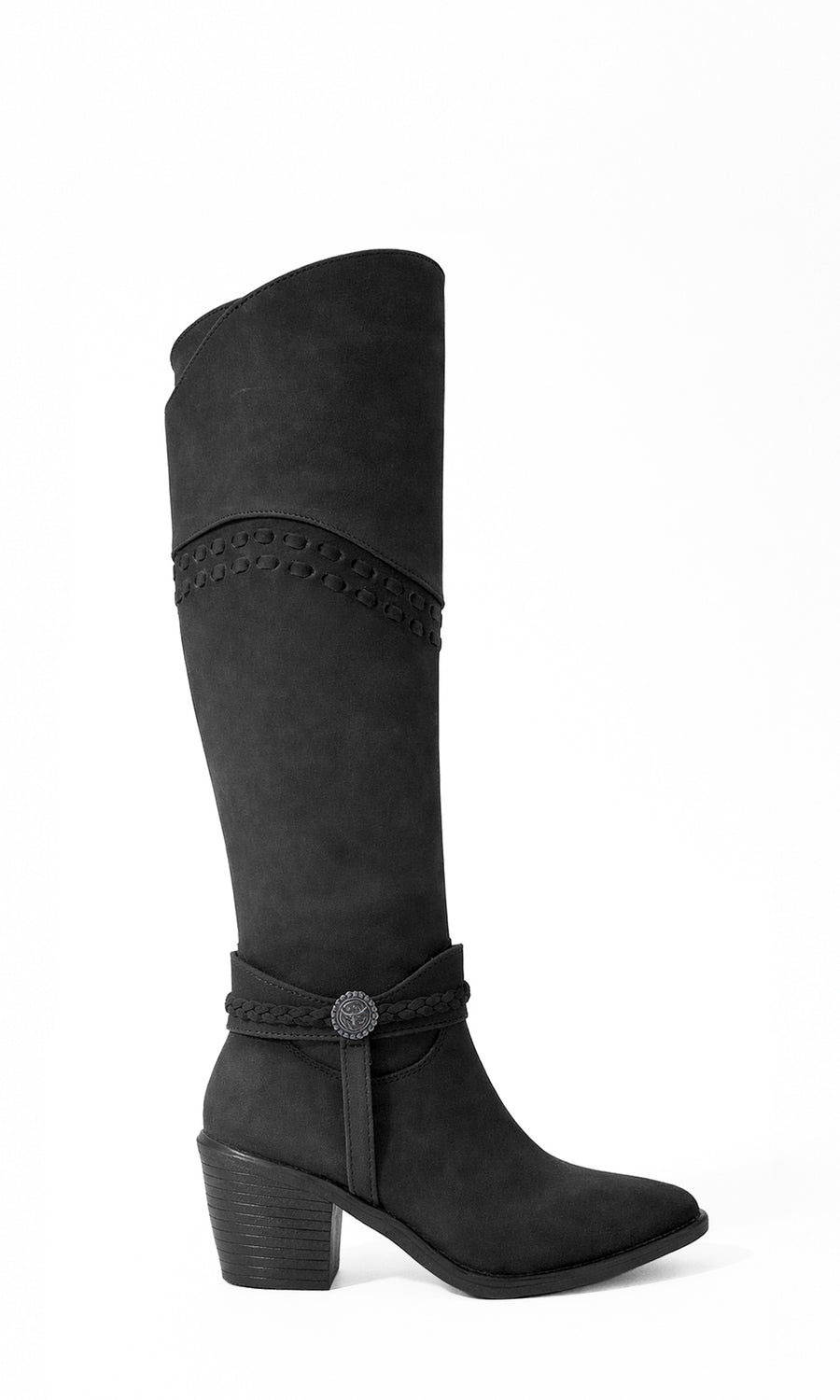 DESERT LOOK VAQUERO PARA USAR EN PUEBLO MAGICO COMBINANDO BOTAS NEGRAS DE TACON CUADRADO Y CONJUNTO DE MEZCLILLA CON SOMBRERO