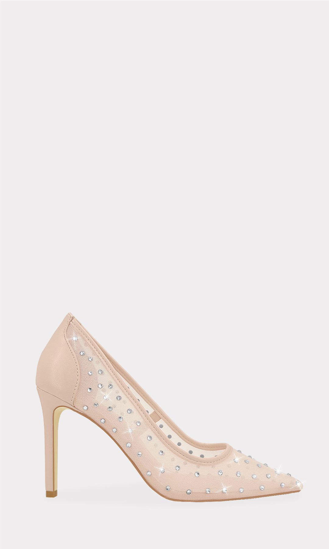 ELEANOR ZAPATOS CERRADOS DE SALON CON BRILLOS ALREDEDOR Y TERMINACION POINTY CON TACON DE AGUJA PARA DAMA