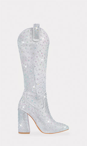 ELOISE BATAS LARGAS VAQUERAS CON TACON CUADRADO DE TERMINACION POINTY DE CIERRE AL COSTADO AJUSTABLE PARA USAR CON FALDA