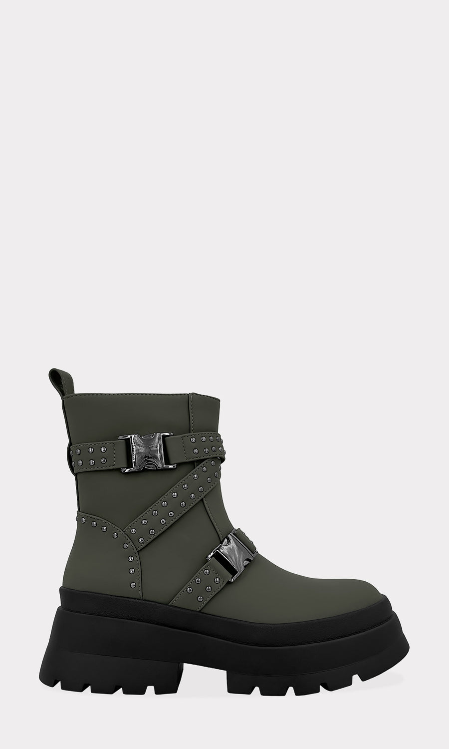 FORCE BOTAS CORTAS DE SUELA CHUNKY PARA LUCIR CHAMARRAS CON PRINT DE CAMUFLAJE AL TONO EN REUNIONES CON AMIGOS