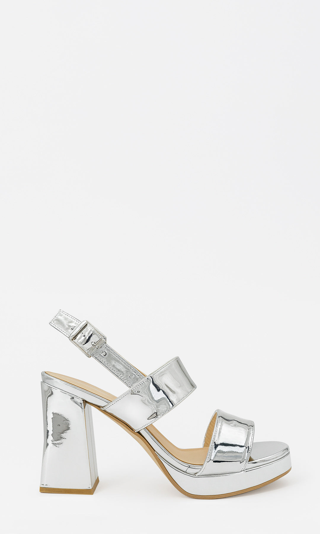 FRENZY ZAPATILLAS DE PLATAFORMA CON HEBILLA CUADRADA EN STRAP TALONERO Y TACON GRUESO PARA MUJER