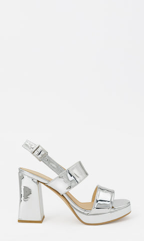 FRENZY ZAPATILLAS DE PLATAFORMA CON HEBILLA CUADRADA EN STRAP TALONERO Y TACON GRUESO PARA MUJER