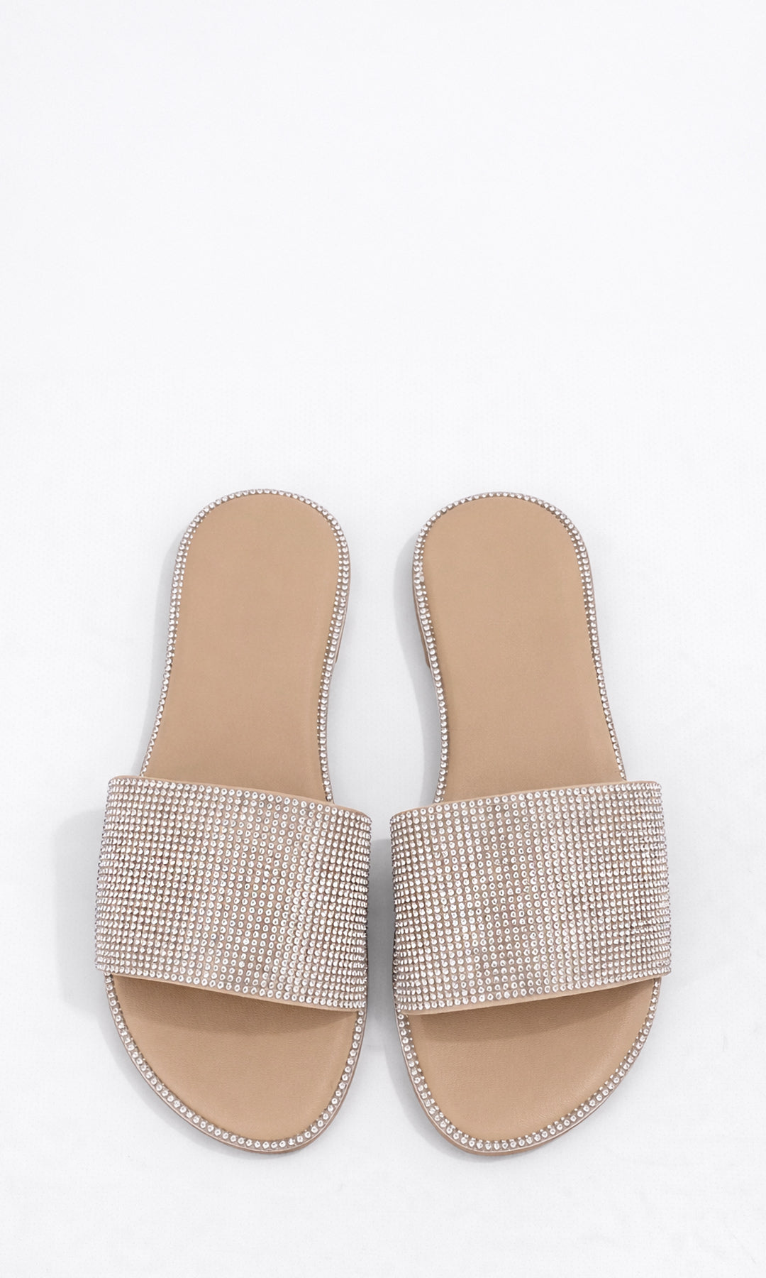INGRID SANDALIAS NUDE CON DISEÑO DE METER HECHAS EN VINIPIEL Y PUNTA ALMENDRADA CON DETALLES DE BRILLOS AL FRENTE PARA LA PLAYA DAMA 
