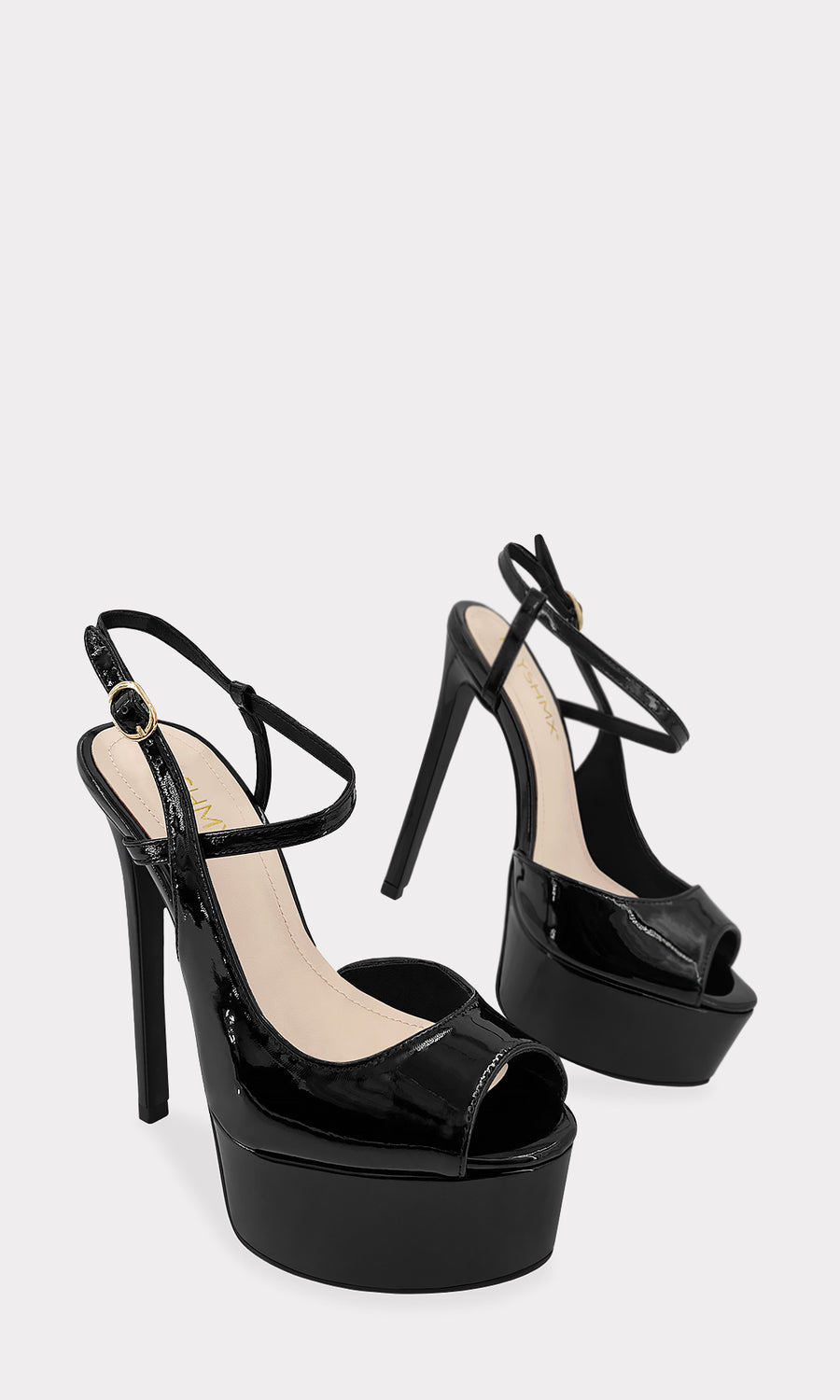 JENNIFER HEELS DE PLATAFORMA REDONDA COLOR NEGRO CON TACON DE AGUJA PARA USAR CON VESTIDOS AJUSTADOS EN REUNIONES FORMALES