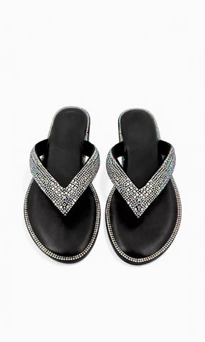 JESSALYN SANDALIAS THONG DE PUNTA REDONDA Y DISEÑO DE METER PARA USAR EN PRIMAVERA-VERANO 