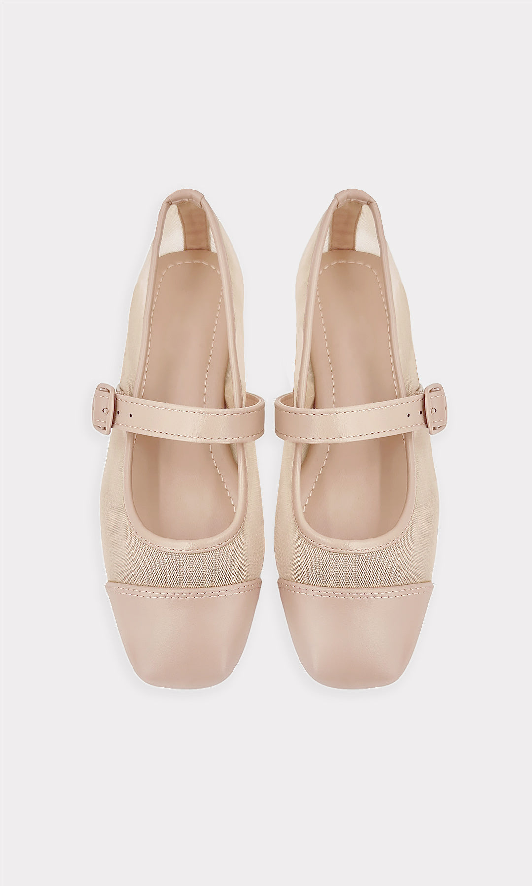 MALLORY ZAPATOS CERRADOS TIPO MARY JANE CON TRANSPARENCIAS A LOS COSTADOS Y HEBILLA PEQUEÑA AL COSTADO PARA MUJER