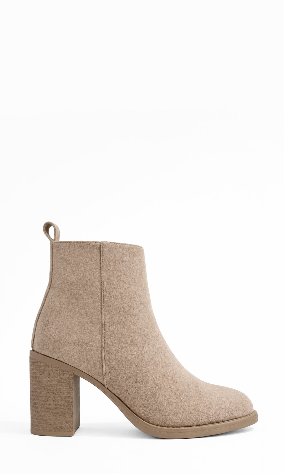 MAPLE BOTAS CORTAS QUE LLEGAN AL TOBILLO DE PUNTA CERRADA CON SUELA DELGADA Y TACON GRUESO PARA MUJER