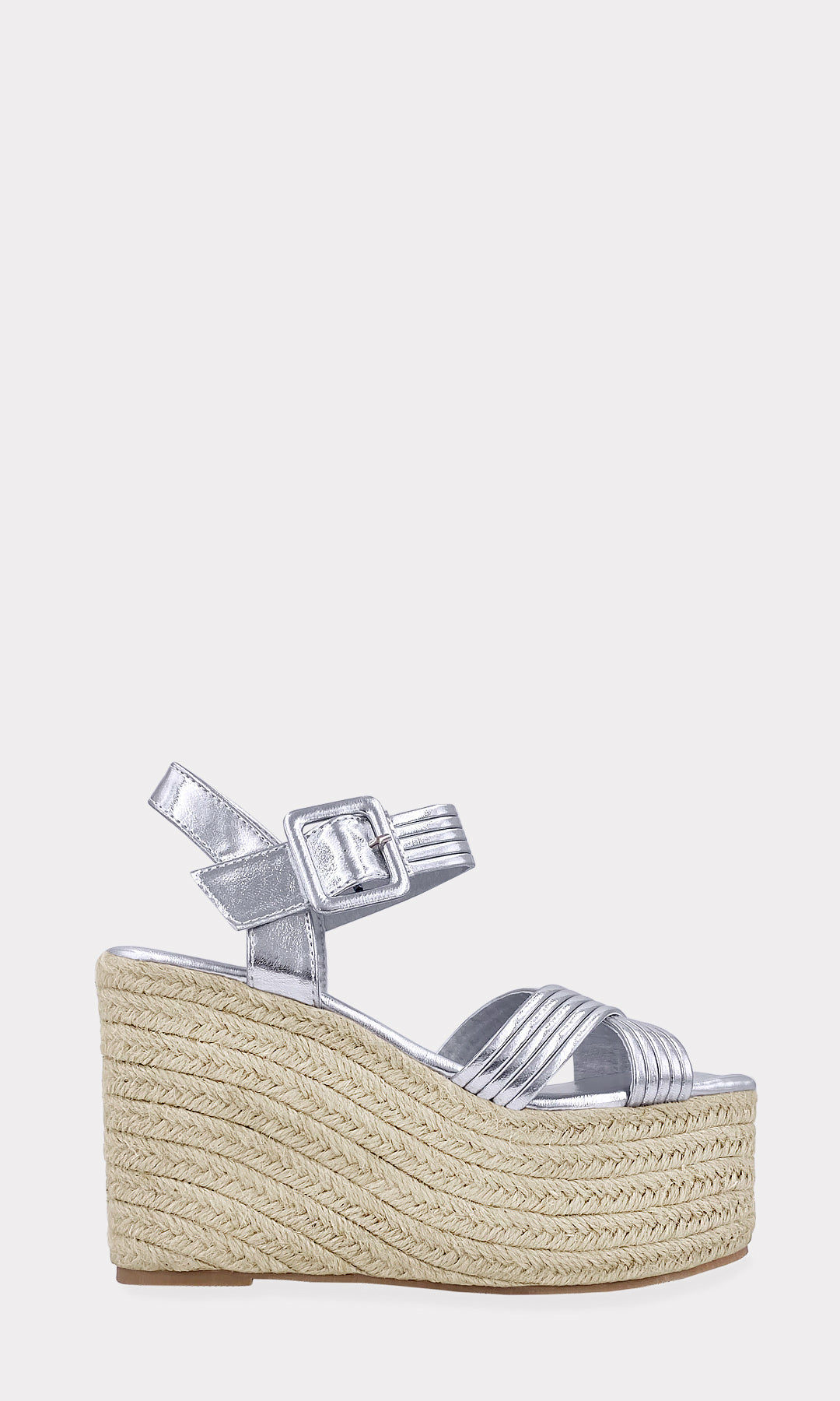 MARCY SANDALIAS ALTAS DE TACON WEDGE CON DOS CINTAS CRUZADAS ARRIBA DE LOS DEDOS PARA USAR EN PRIMAVERA-VERANO