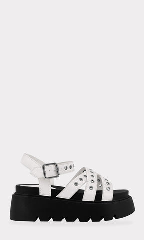 MARLEY SANDALIAS ABIERTAS CON PULSERA TOBILLERA AJUSTABLE Y PUNTA REDONDA CON 3 STRAPS CRUZADOS SOBRE LOS DEDOS PARA MUJER