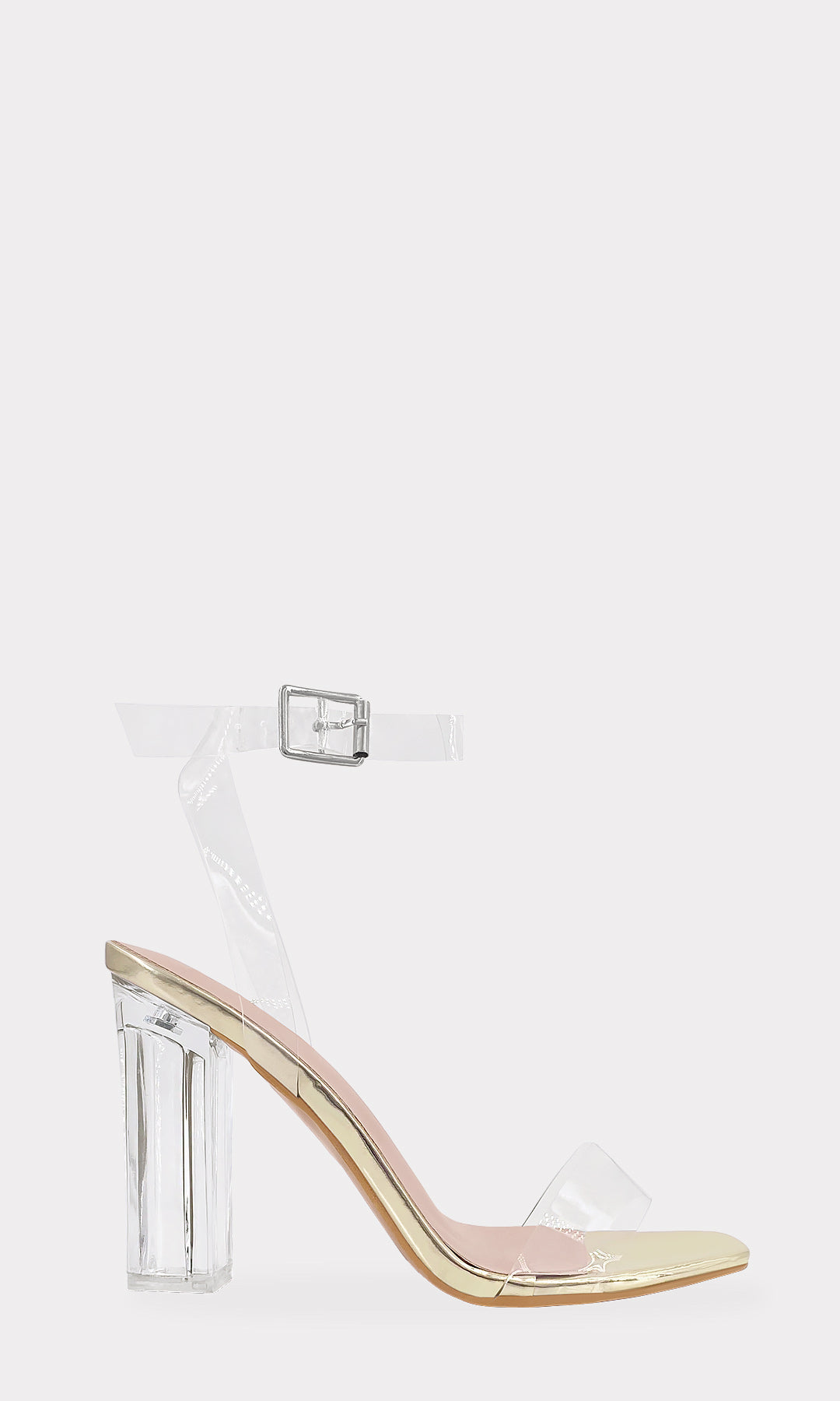 MAYRA ZAPATILLAS ABIERTAS DE PUNTA CUADRADA CON STRAP DELGADO ARRIBA DE LOS DEDOS Y HEBILLA EN PULSERA TOBILLERA