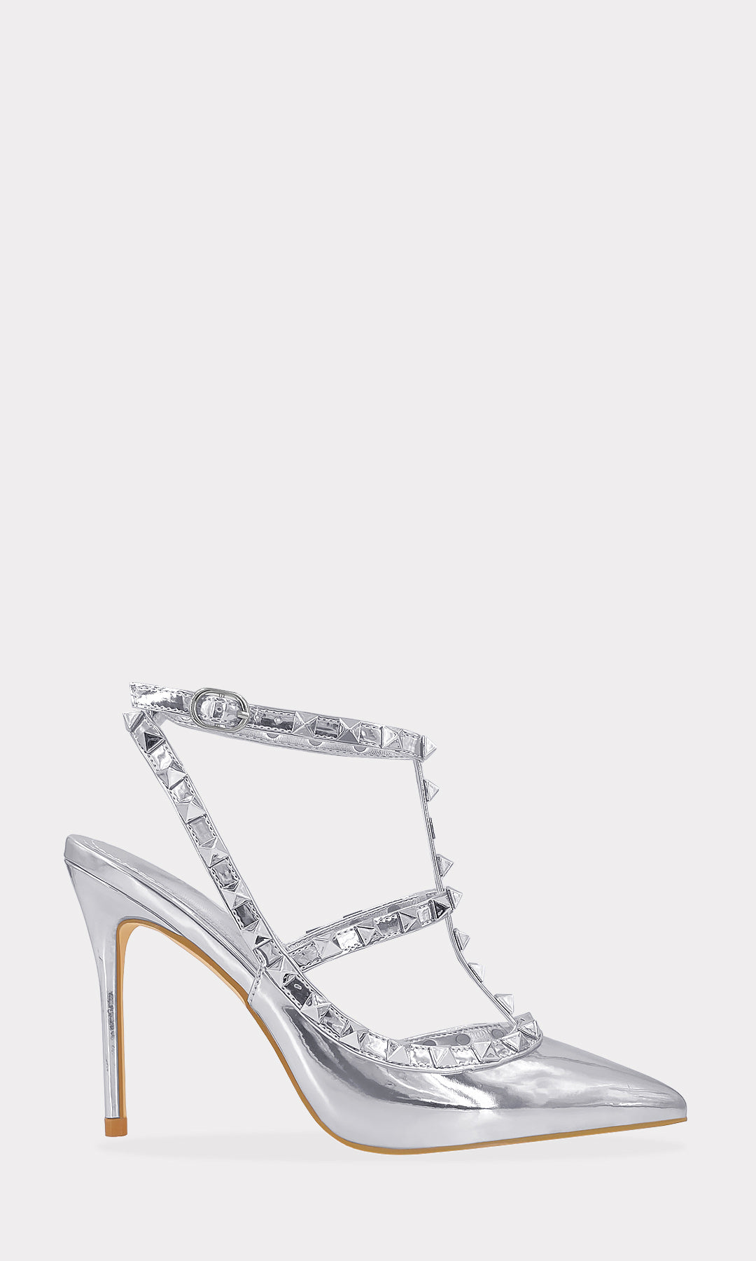 MELANIA ZAPATILLAS CERRADAS AL FRENTE CON TERMIANCION POINTY DESTALONADAS Y HEBILLA CUADRADA EN PULSERA TOBILLERA