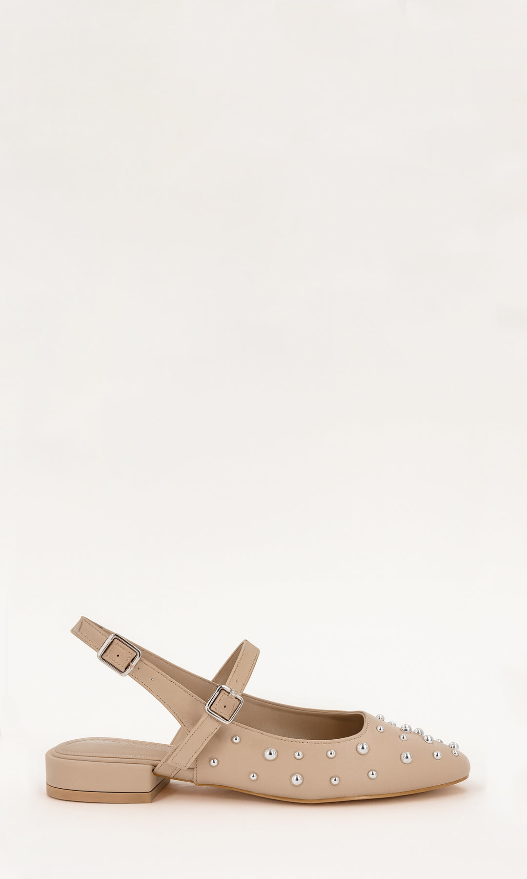 MINETTE FLATS DE PUNTA REDONDA CON STRAP EN EMPEINE DISEÑO SLINGBACK PENSADO PARA COMODIDAD DIARIA 