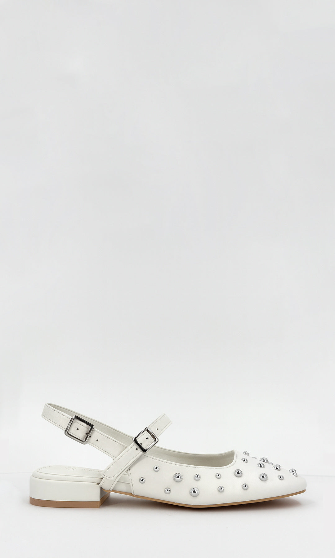 MINETTE ZAPATO DE PUNTA REDONDA CON STRAP EN EMPEINE DISEÑO DESTAPADO ATRÁS PROPUESTA CÓMODA PARA DAMA