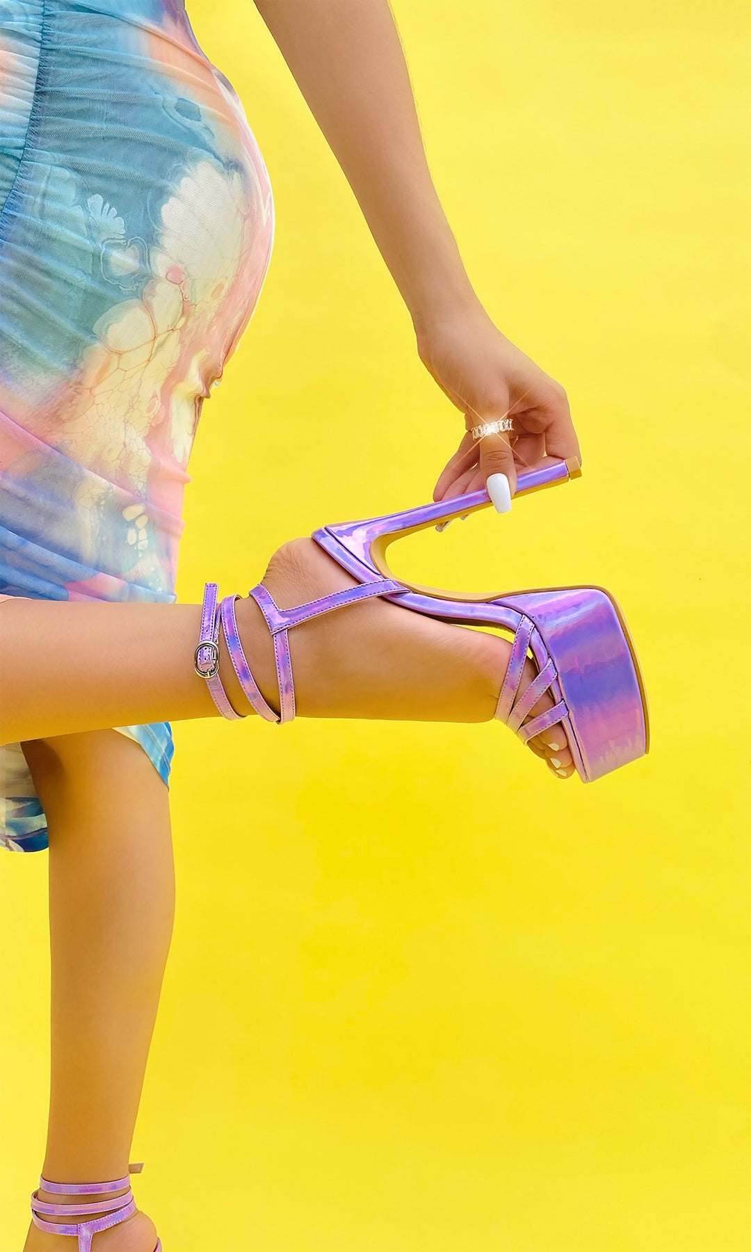 MIRAGE MORADO IRIDISCENTE MYSHMX 20 MY SHOES MEXICO