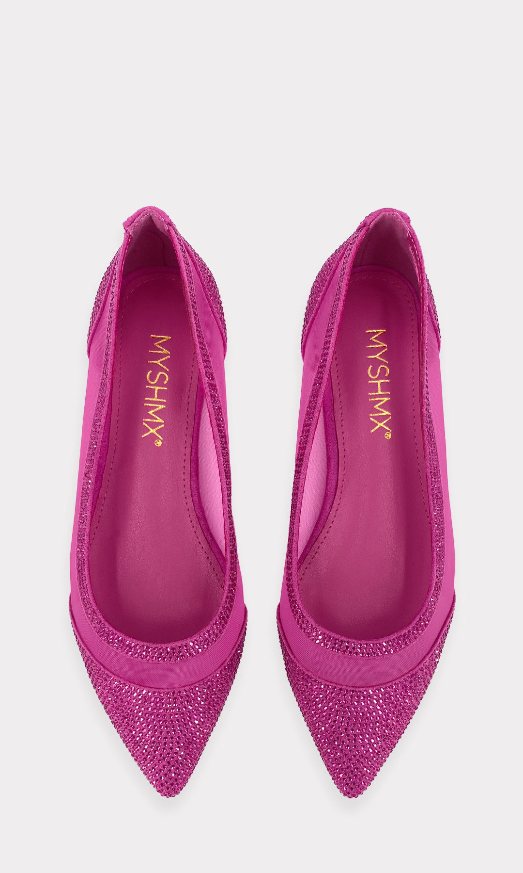 MONY ZAPATOS FLATS CON ESTILO BALERINAS DISEÑO DE METER CON BRILLOS AL FRENTE Y TERMINACION PUNTIAGUDA DE MUJER FASHION