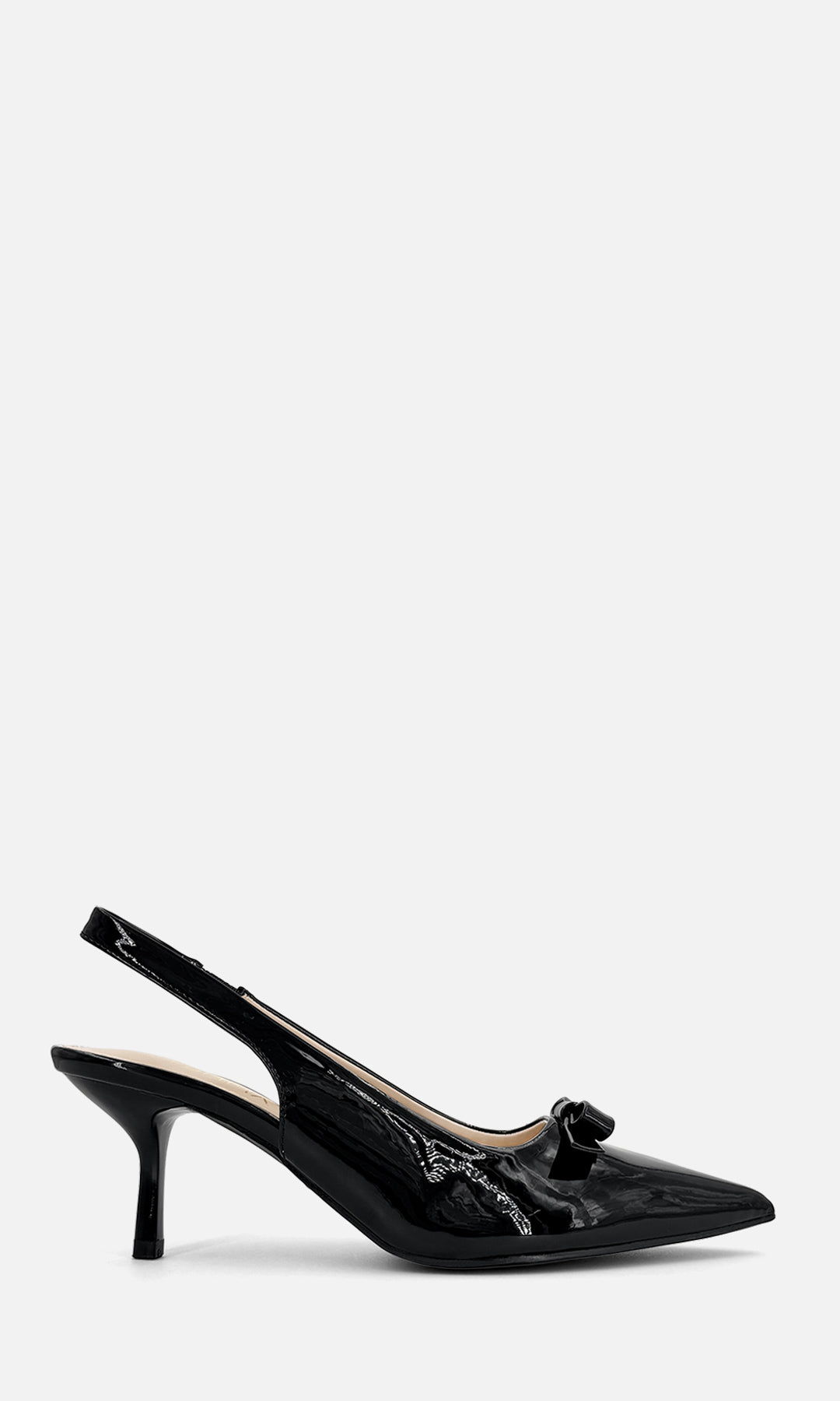 NANCY ZAPATOS SLINGBACK DE TERMINACION PUNTIAGUDA Y DETALLE DE MOÑO AL FRENTE CON STRAP EN TALON DESCUBIERTO PARA MUJER 