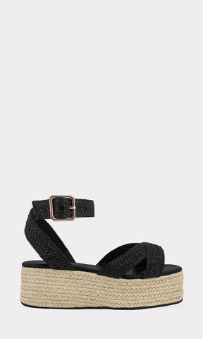 NATALIA SANDALIAS ABIERTAS DE PLATAFORMA CUADRADA CON HEBILLA METALICA EN PULSERA TOBILLERA AJUSTABLE PARA USAR EN PRIMAVERA