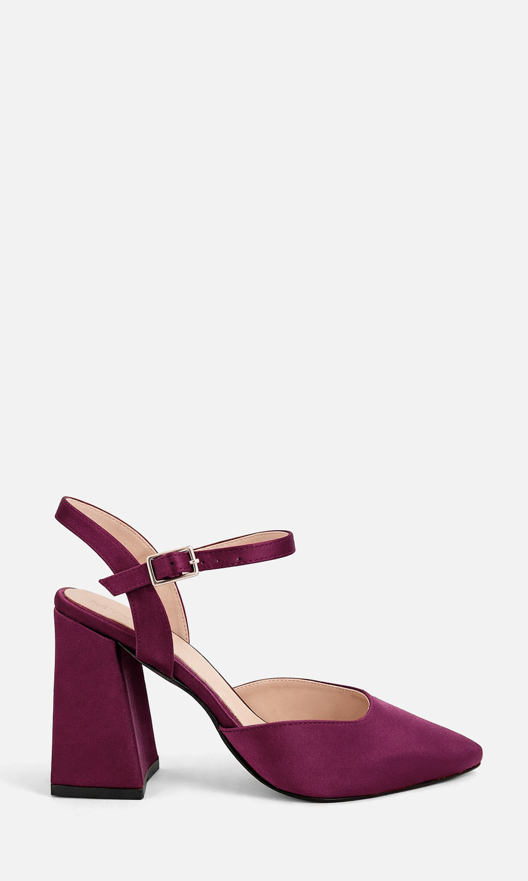 NINNA ZAPATOS FORMALES PARA MUJER DE TACON GRUESO CON PUNTA CERRADA POINTY Y STRAP EN TALON 