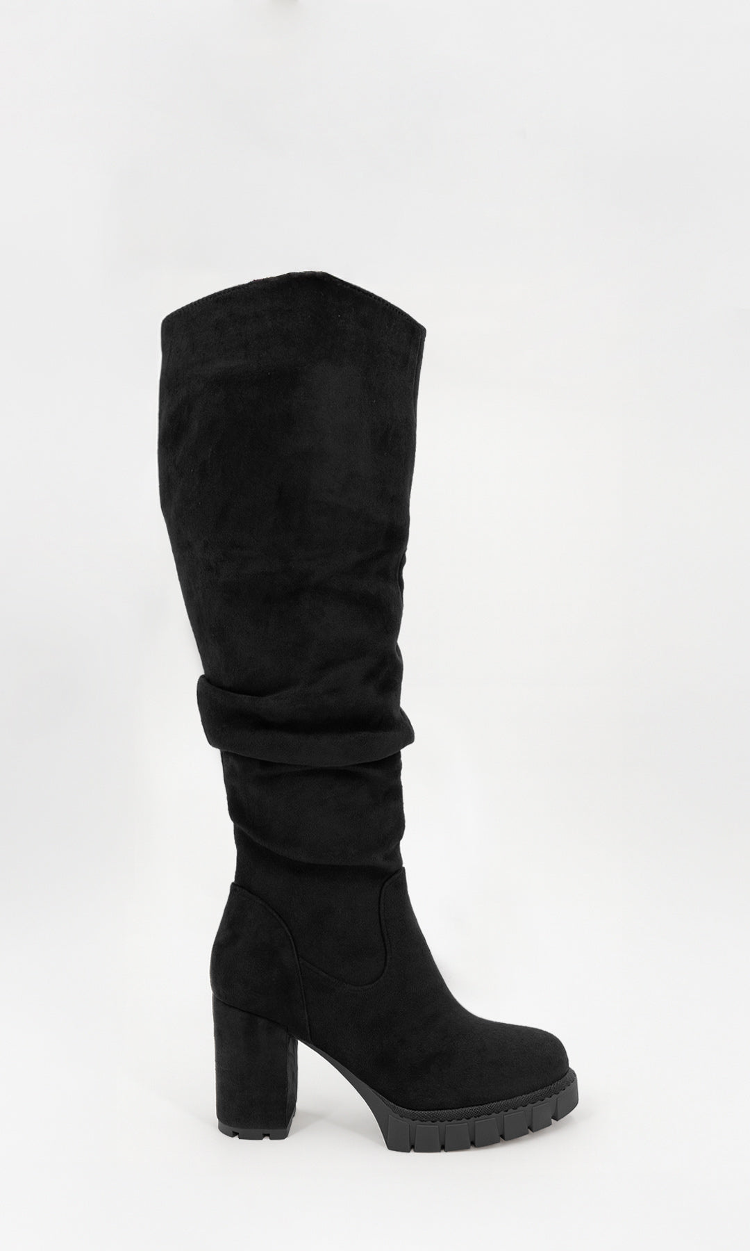 NOXVILL BOTAS TIPO SLOUCHY QUE LLEGAN DEBAJO DE LA RODILLA CON PUNTA CERRADA Y PLATAFORMA DE SUELA TRACK