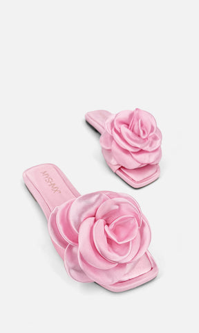 ROMANCE-CHANCLAS-ROSAS-USAR-LA-PLAYA-DETALLE-FLOR-STRAP-FRENTE-PUNTA-CUADRADA-CONFECCIONADAS-SATIN