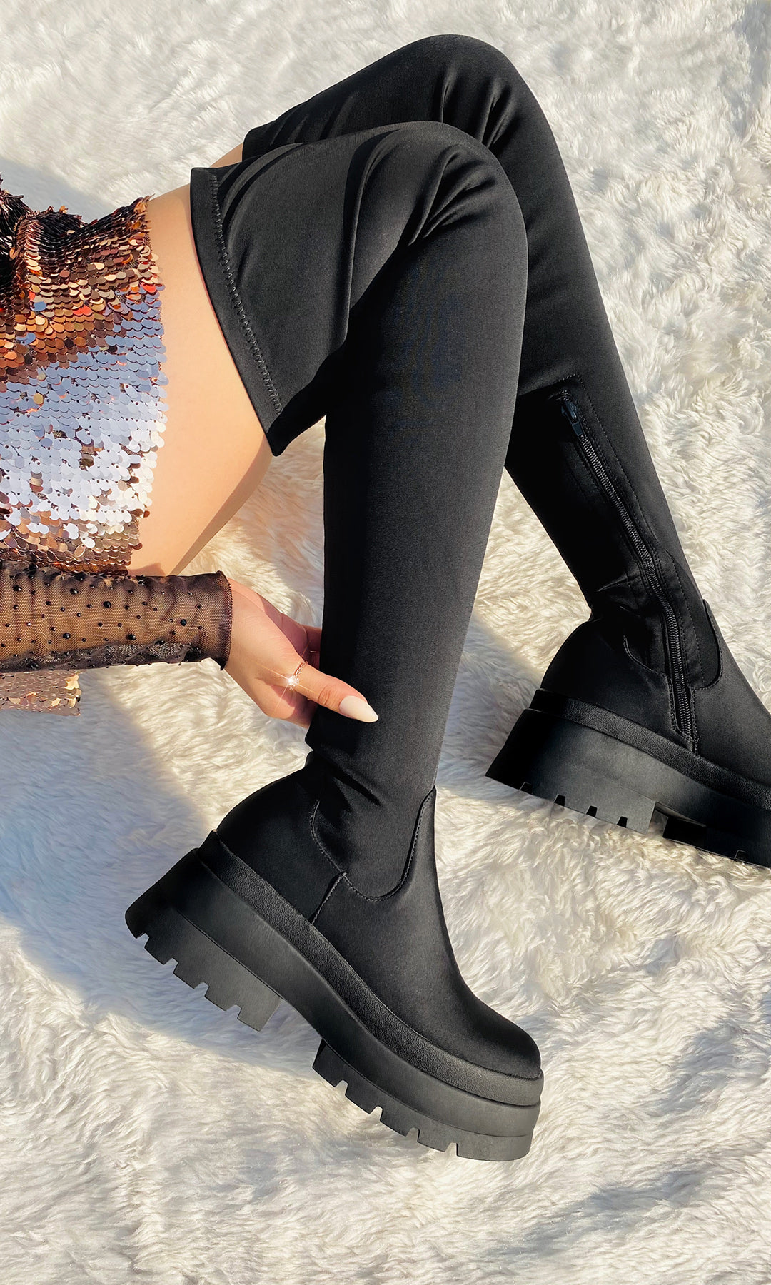 Boots Botas De Plataforma Largas Bota Con Plataforma VEDDER2 Nine