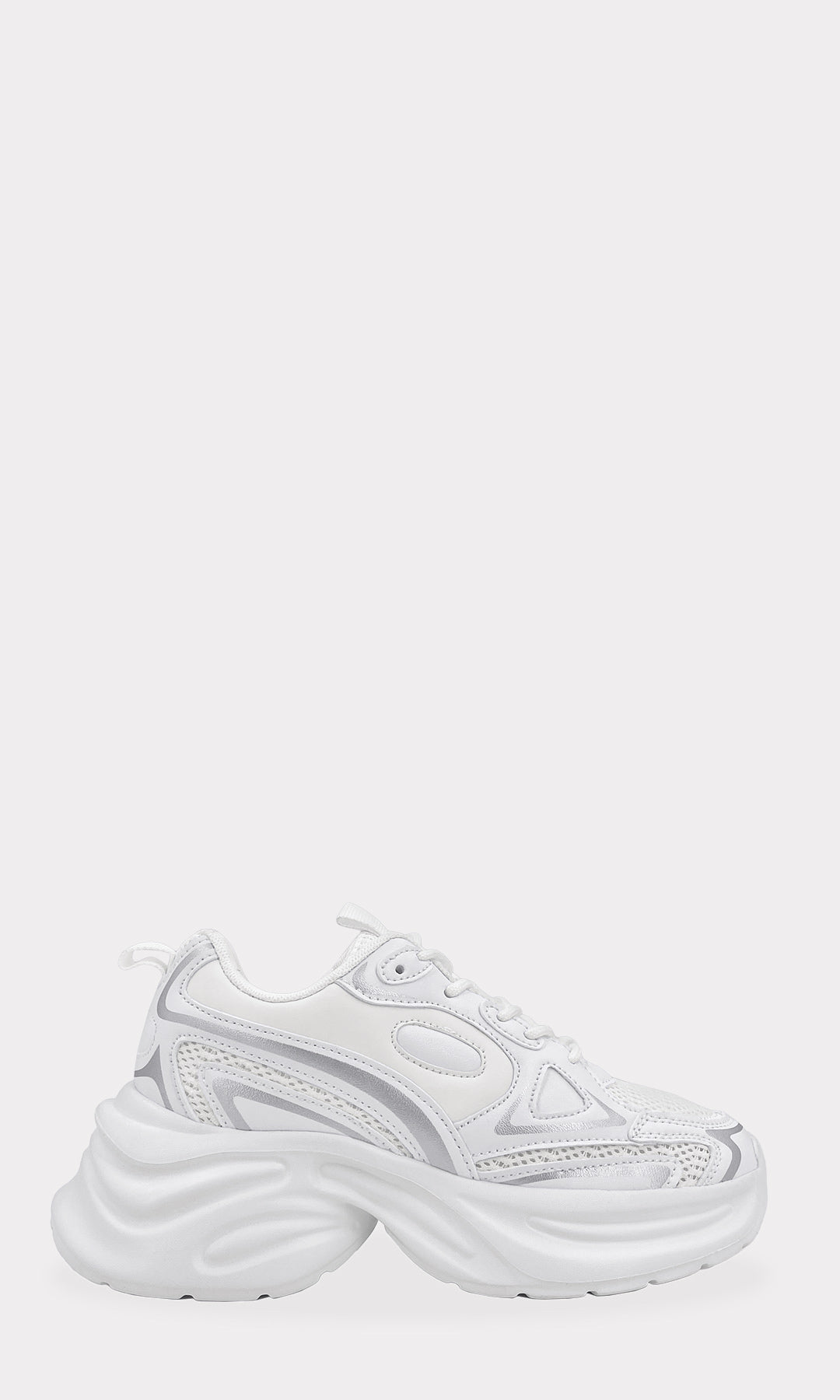 SHANNON TENIS EN TENDENCIA CON SUELA RETRO TIPO DAD Y AGUJETAS AJUSTABLES AL FRENTE DE PUNTA REDONDA PARA MUJER