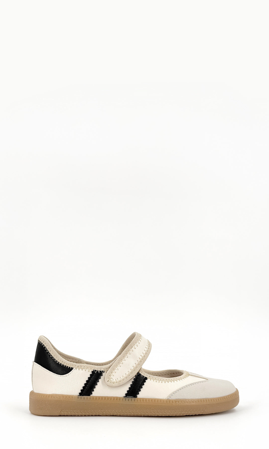 SOLANA TENIS DE PUNTA REDONDA CON STRAP DE VELCRO EN EMPEINE ESTILO MARY JANE EN TENDENCIA