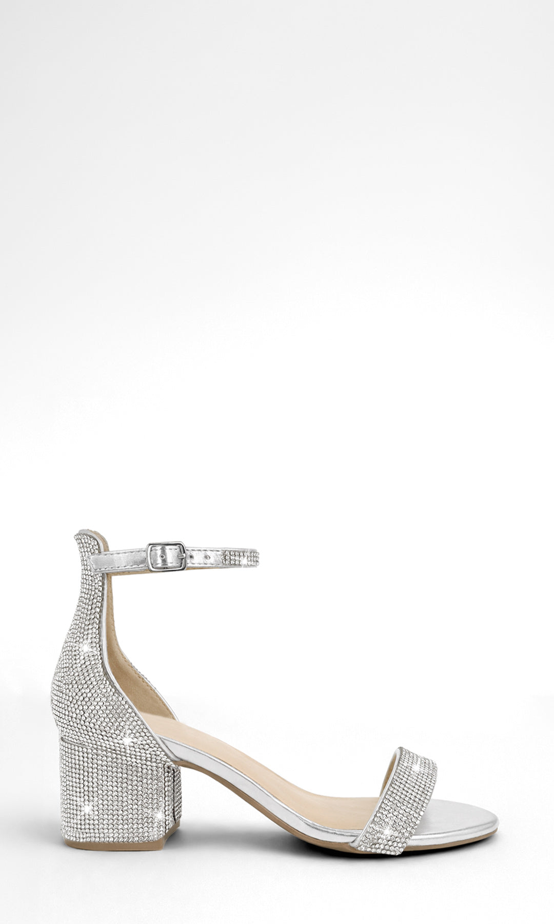 TAMARA ZAPATILLAS DE FIESTA TACON KITTEN CON PUNTA ABIERTA Y HEBILLA PEQUEÑA EN PULSERA PARA DAMA