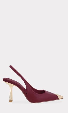 TOKYO ZAPATILLAS ELEGANTES PARA MUJER DE TERMINACION POINTY CON TALON DESCUBIERTO Y TACON DELGADO DE AGUJA