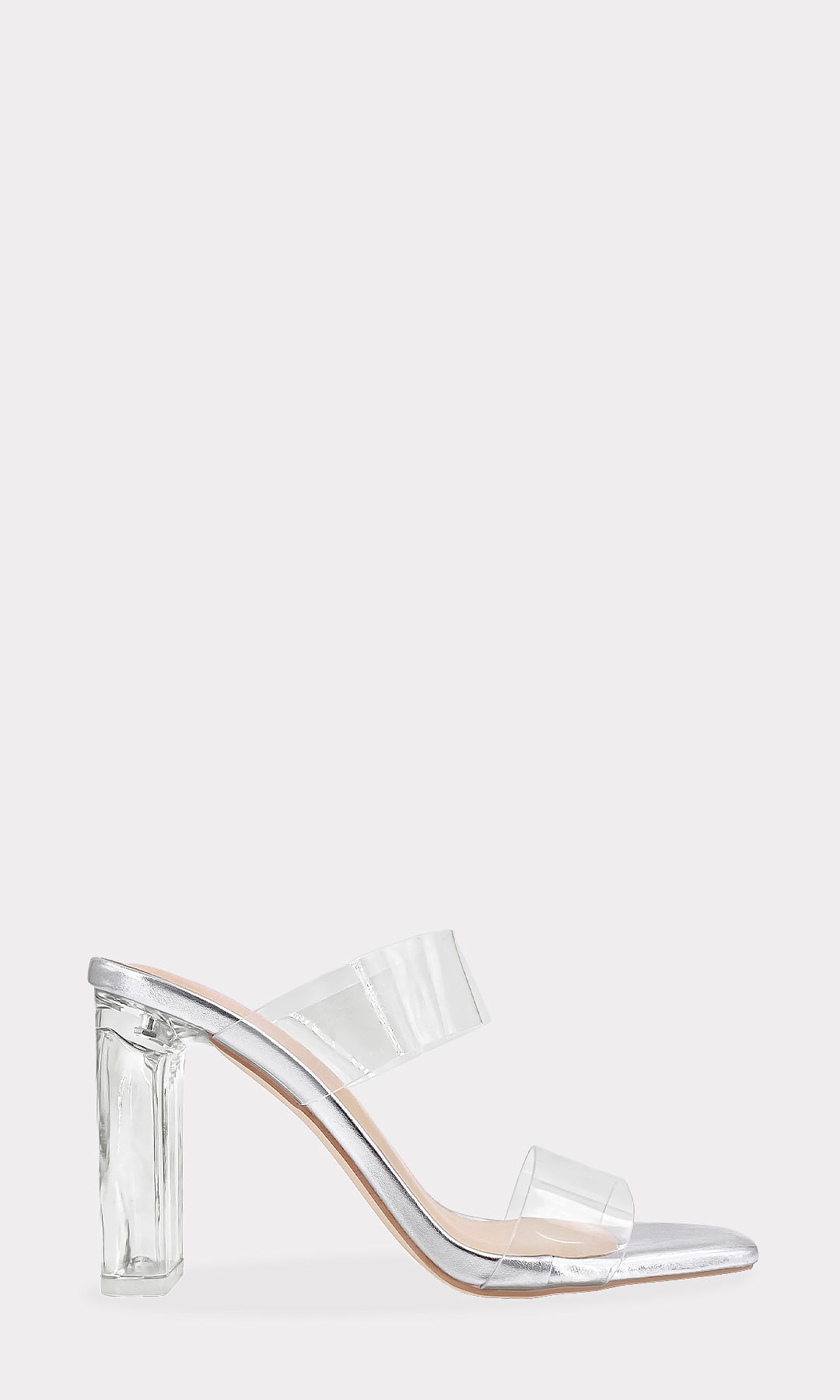 TULIP TACON GRUESO CON DISEÑO DE METER Y TERMINACION CUADRADA DE CINTA ANCHA SOBRE EL EMPEINE PARA USAR CON VESTIDO DE NOCHE