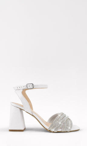 VENUS ZAPATILLAS DE HEBILLA EN PULSERA CON STRAPS CRUZADOS AL FRENTE Y TACON CUADRADO PARA MUJER