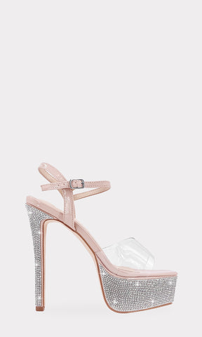 YADIRA ZAPATILLAS CON PLATAFORMA DE STRAP ANCHO ARRIBA DE LOS DEDOS DE PUNTA CUADRADA CON PULSERA TALONERA AJUSTABLE DAMA 