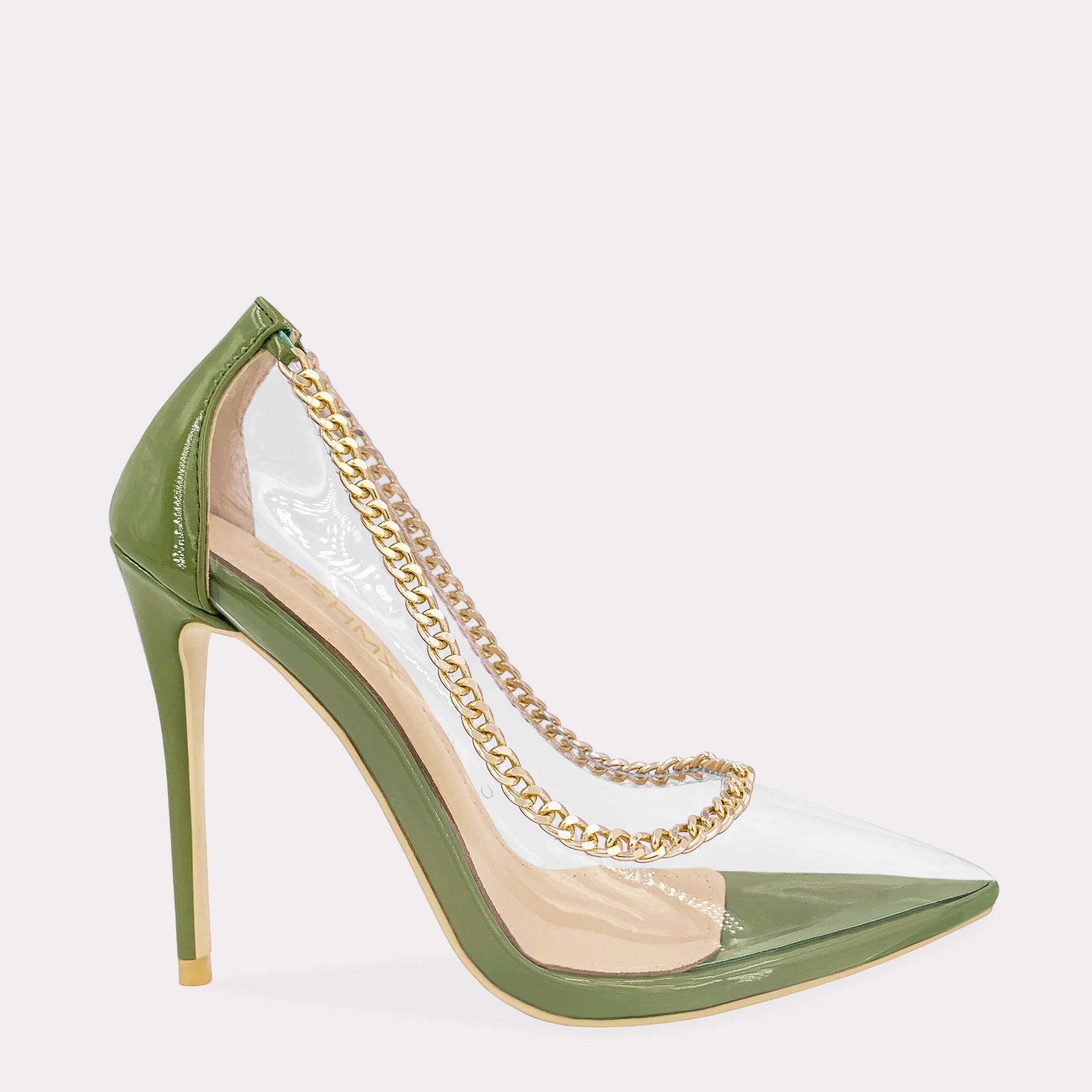 AFFAIR PUMPS TRANSPARENTES CON TACON DELGADO 