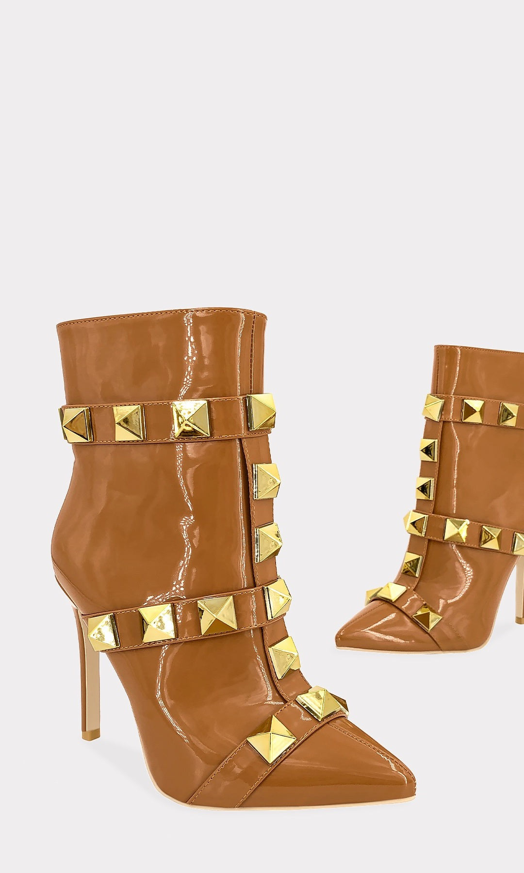 CELINE BOTAS POINTY PARA MUJER DE COLOR CAMEL CON ESTOPEROLES CHUNKY EN PARTE DELANTERA 