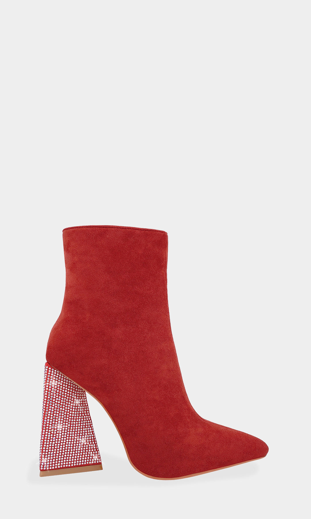 GALAXY FASHION BOOTS DE TACON TRIANGULAR CON CIERRE A LOS COSTADOS
