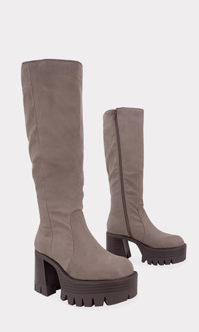 LESSER BOTAS LARGAS CON TACON DE 8 CM Y PUNTA SEMI CUADRADA